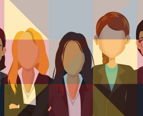 women in cybersecurity five colorful
