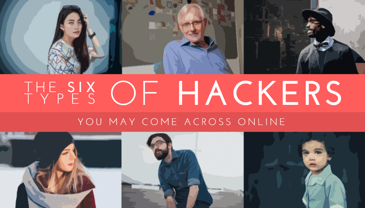 six personalities and types of hackers online kids older white hat and black hat