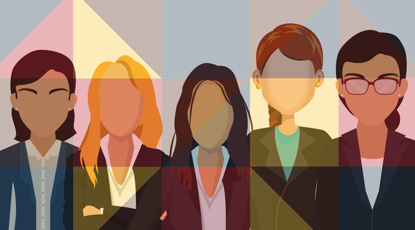 women in cybersecurity five colorful