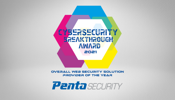 Penta Security Recognized for Web Security Innovation in 2021 CyberSecurity Breakthrough Awards