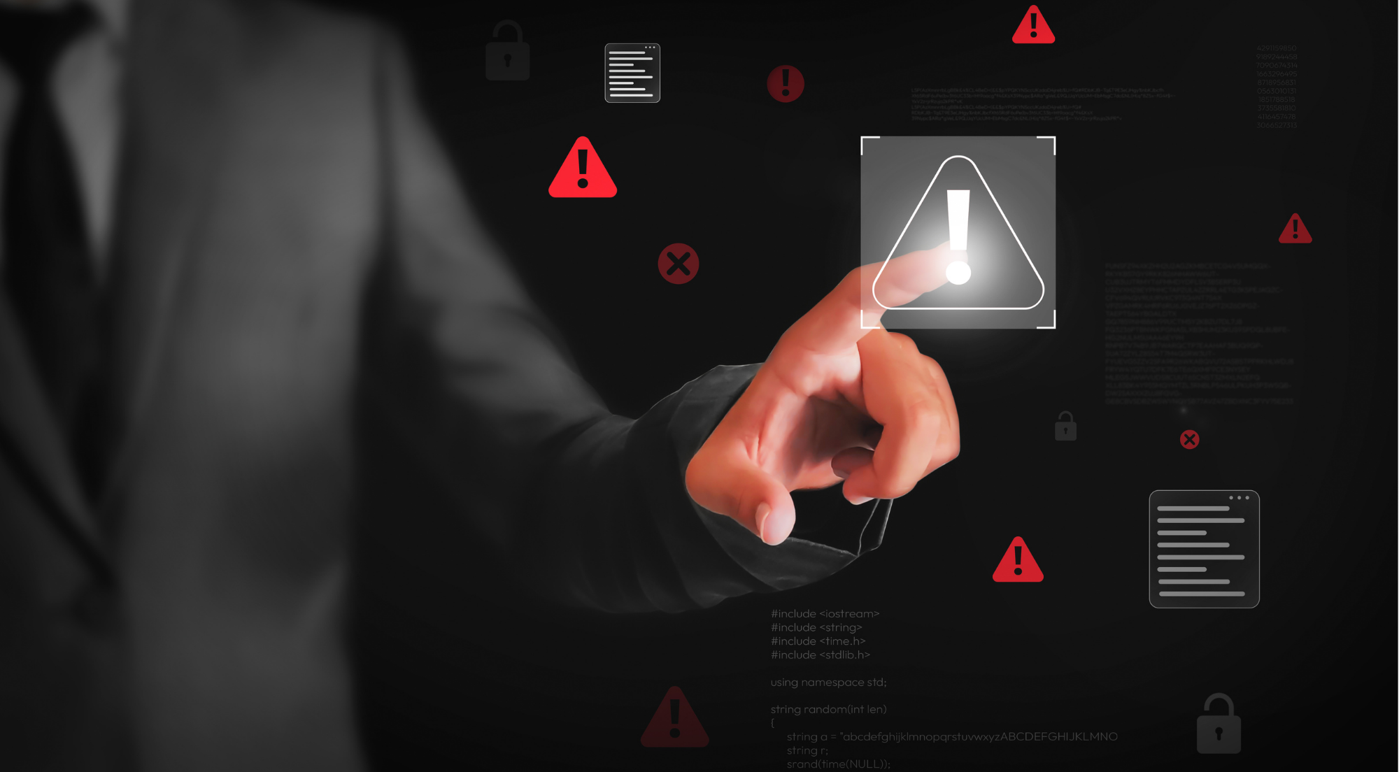 ransomware cyber hand